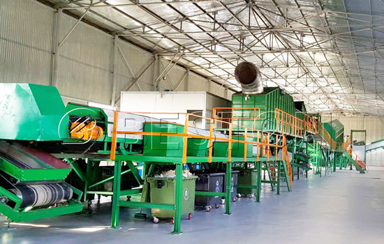 Beston Garbage Sorting Plant Installed in Uzbekistan
