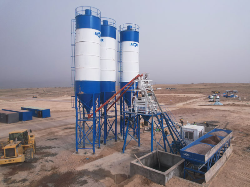 AJ-50 hopper concrete batching plant