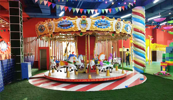 Grand indoor carousel ride
